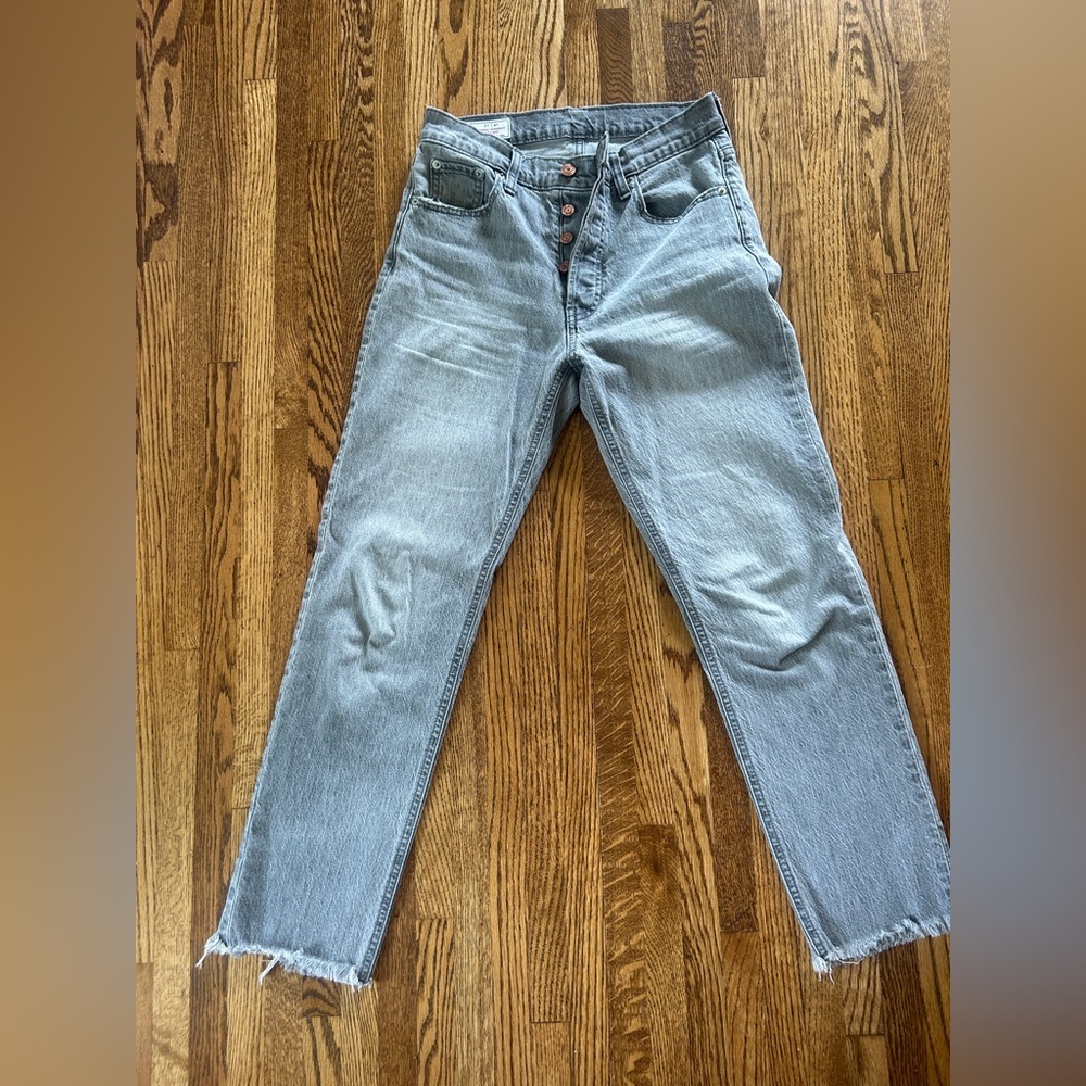 Gray Gap jeans cheeky high rise straight